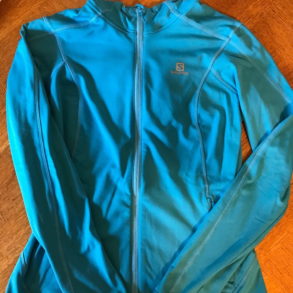 Salomon Blue Women's Zip-up Nordic Midlayer Jacket